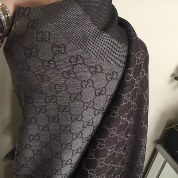 Gucci Accessories - GUCCI BIG GG LOGO SHAWL